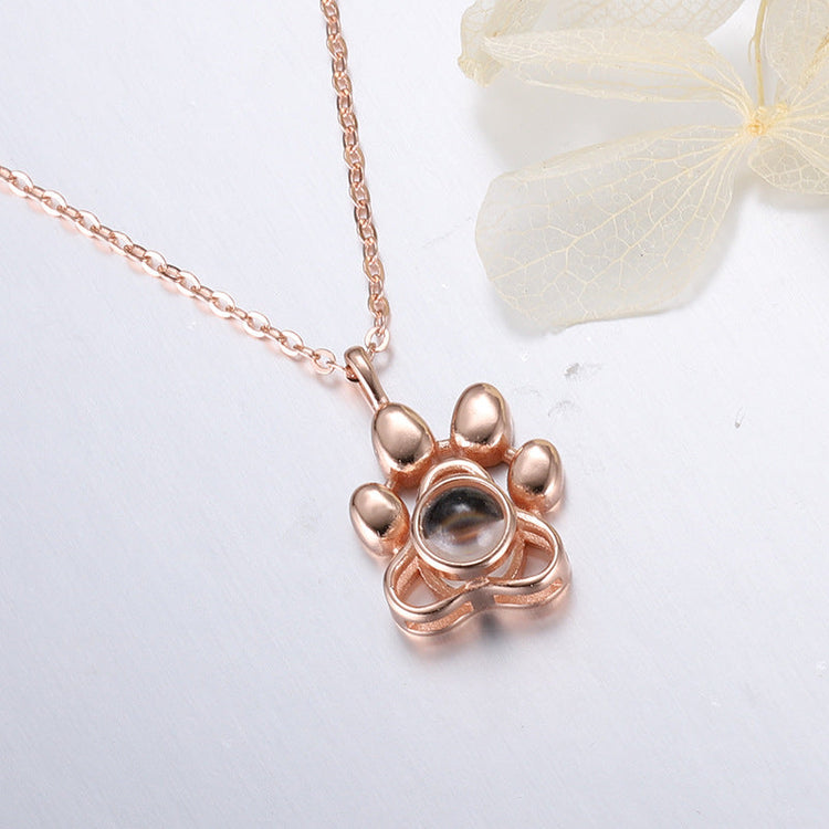 Pet Paw Love Project Necklace